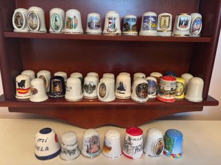 Colección de dedales decorativos