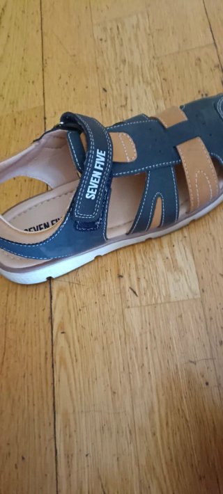 Sandalias niño azul y marrón talla 37