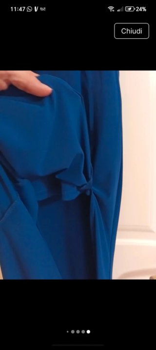Abito elegante donna blu cobalto