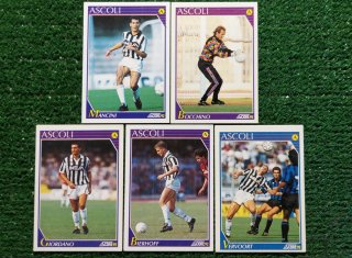 5 carte Ascoli Score 92 figurone calcio