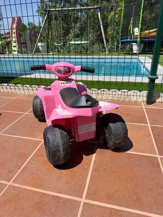 Quad eléctrico Feber Rosa