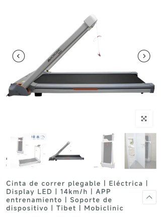 Cinta de correr Mobiclinic plegable LED