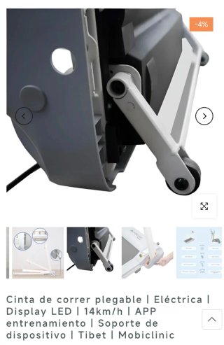 Cinta de correr Mobiclinic plegable LED