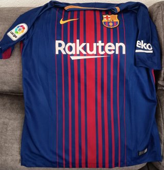 Camiseta FC Barcelona firmada por Iniesta