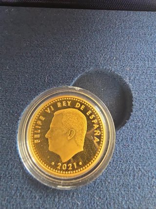 Moneda 100 Euros Oro Mundial Qatar 2022
