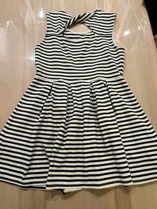 Vestido de algodón a rayas