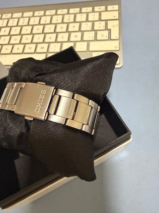 Reloj Seiko Cronógrafo Azul y Plateado