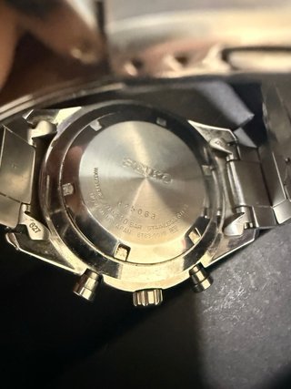 Reloj Seiko Cronógrafo Azul y Plateado