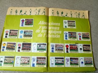 Album completo Cromos  Liga 82/83