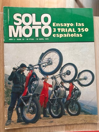 Lote 7 revistas solo moto (3€ unidad)