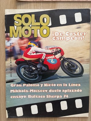 Lote 7 revistas solo moto (3€ unidad)
