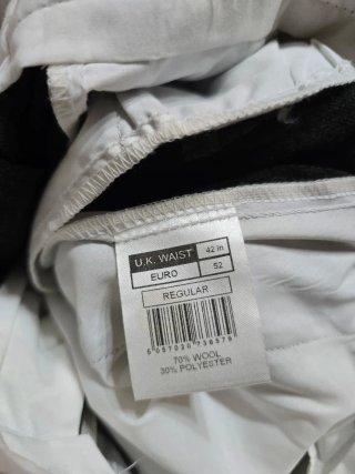 Pantalón de vestir hombre gris oscuro gordito