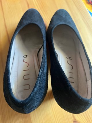 Zapatos tacón ante Unisa negros