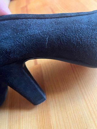 Zapatos tacón ante Unisa negros