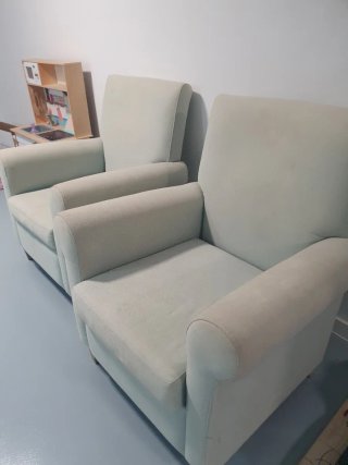 Poltroncine retrò chic verde menta