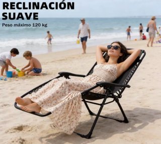 Tumbona plegable resistente