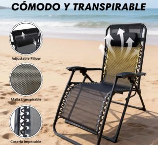Tumbona plegable resistente