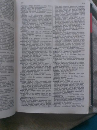 Libro de chistes y diccionario. Español -Latín.