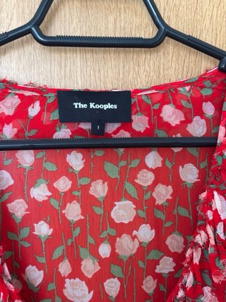 Vestido The Kooples floral rojo