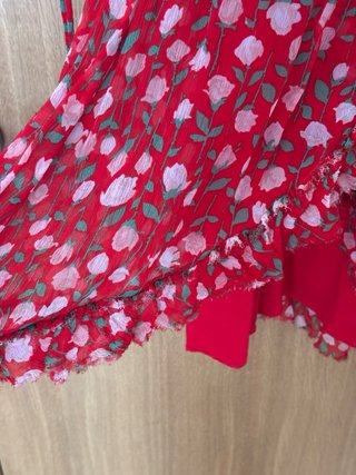 Vestido The Kooples floral rojo
