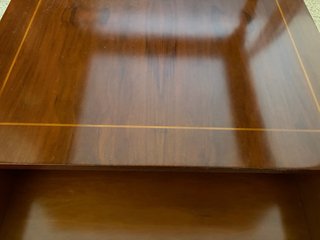 Mesa centro madera maciza y cristal