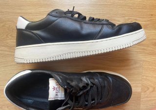 Zapatillas Replay Hombre Piel Negra y Blanca