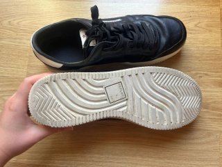 Zapatillas Replay Hombre Piel Negra y Blanca
