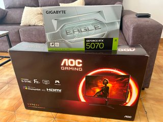 Monitor AOC U27G3X y Gráfica Gigabyte RTX 5070 OC