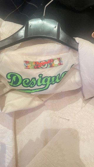 Abrigo Desigual Blanco Multicolor