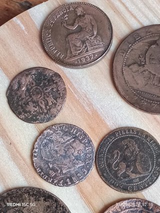 Lote monedas antiguas España