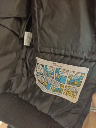 Giubbino nero uomo bomber firmato "Moncler".