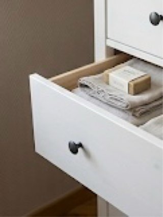 Armario aparador blanco y beige