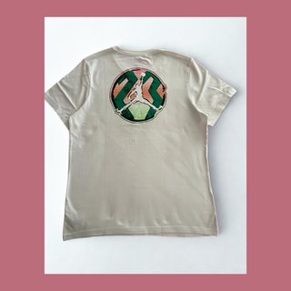 Camiseta Jordan Beige Logo Multicolor Hombre