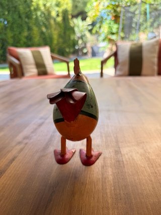 Figura Gallo Decoración Hierro 16x16
