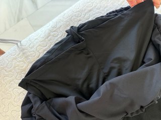 Vestido negro cuello alto talla XS
