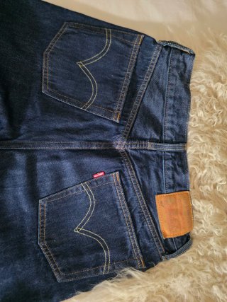 Levi's 501 W26 L30 Azul Oscuro Rectos