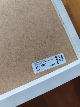 Armario Ikea Elvarli blanco con 3 cajones y barra
