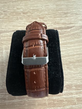 Reloj Clásico Hombre Marrón y Dorado