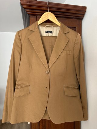 Traje chaqueta Massimo Dutti marrón Talla S