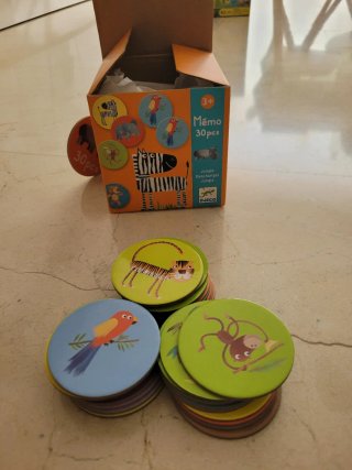 Juego de mesa Djeco Memo Jungle 30 piezas