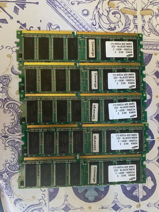 5x 256MB DDR PC3200 CL3 Módulos RAM Samsung