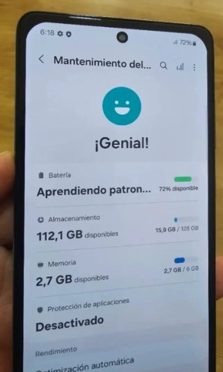 Samsung Galaxy A52 S 5G plata y blanco.