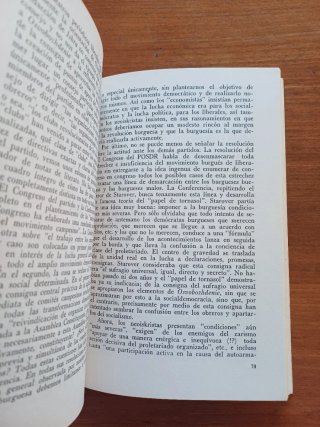 Libro Lenin "Dos tácticas de la socialdemocracia..