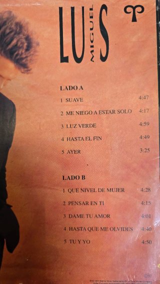Disco Vinilo Luis Miguel Aries