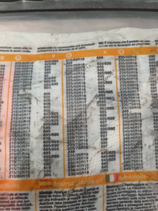 Cadenas de tela para nieve AutoSock 645 nuevas