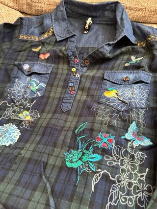 Camisa Desigual manga larga talla L