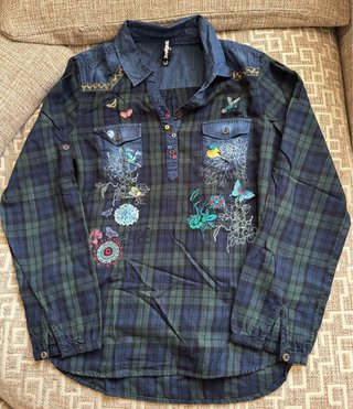 Camisa Desigual manga larga talla L
