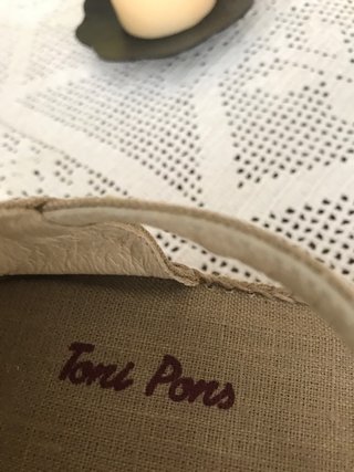 Zapatillas Toni Pons, esparto beige talla 39.