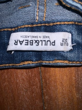 Vaquero corto Pull&Bear azul oscuro Talla 32