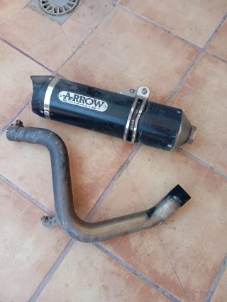Tubo de escape Arrow Duke 125